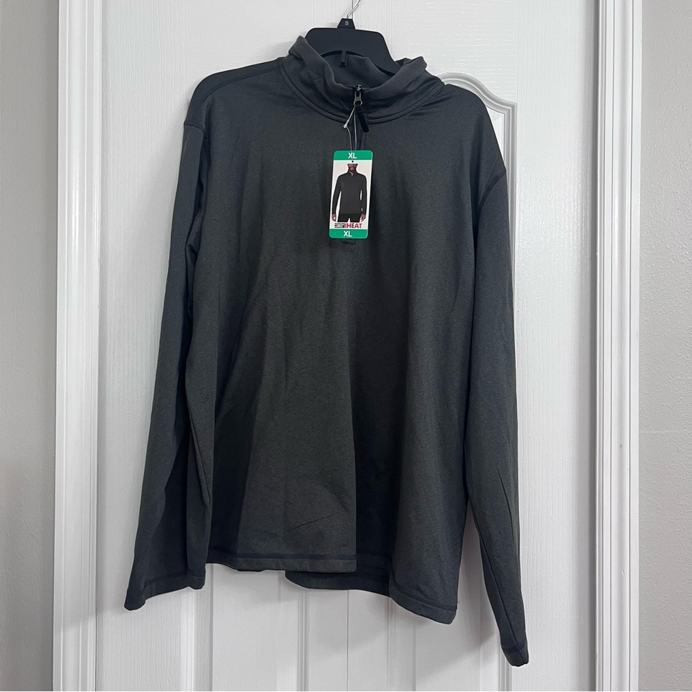 NWT 32 Degrees mens 1/4 zip performance pullover black XL